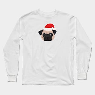 Christmas Pug Long Sleeve T-Shirt